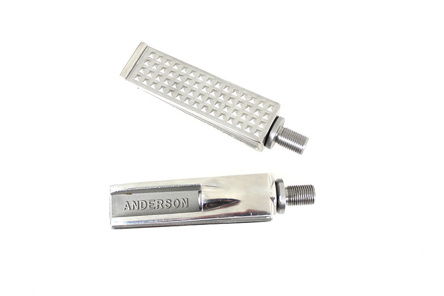 V-Twin - Anderson Footpeg Set Stainless Steel