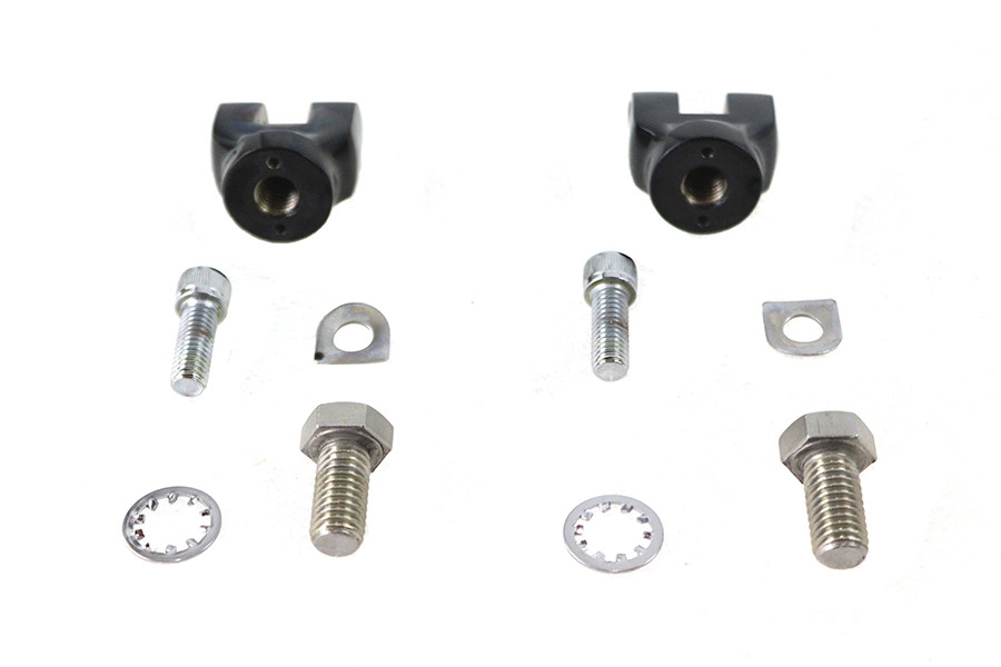 V-Twin - Mini Footpeg Clevis Set Black