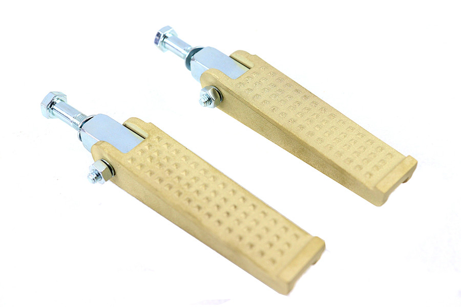 V-Twin - Anderson Chopper Style Footpeg Set Brass
