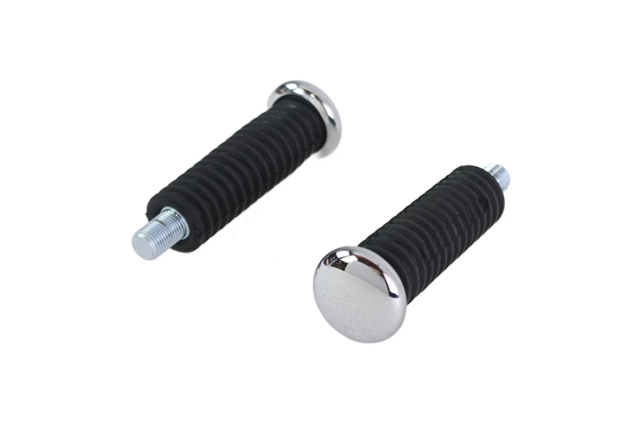 V-Twin - Stud Mount Rubber Footpeg Set
