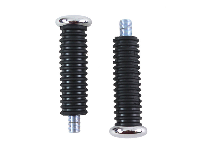 V-Twin - Stud Mount Rubber Footpeg Set