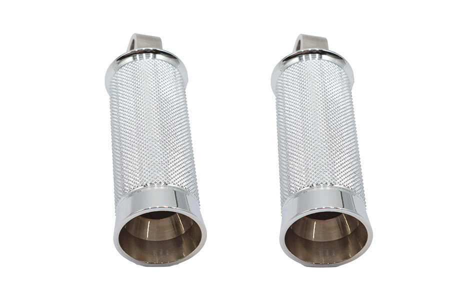 V-Twin #78950 - Speedster Hollow Point Male Footpeg Set Chrome