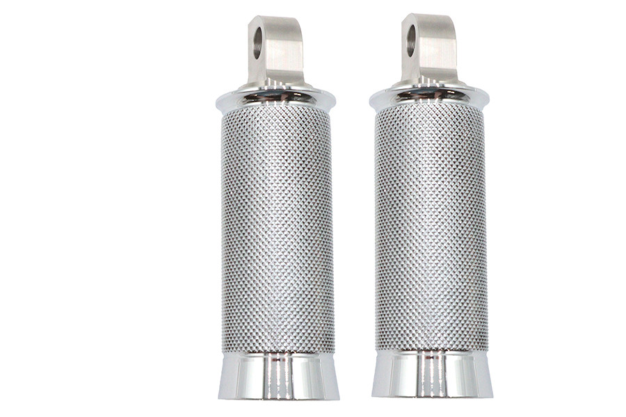 V-Twin #78950 - Speedster Hollow Point Male Footpeg Set Chrome