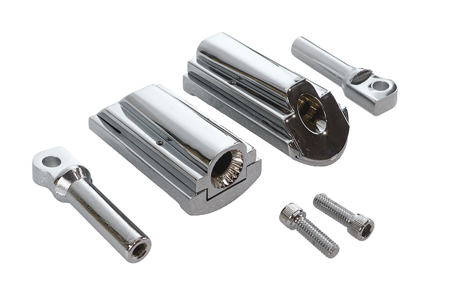 Wyatt Gatling #17-0/6481BMD - Diamond Style Adjustable Footpeg Set Chrome