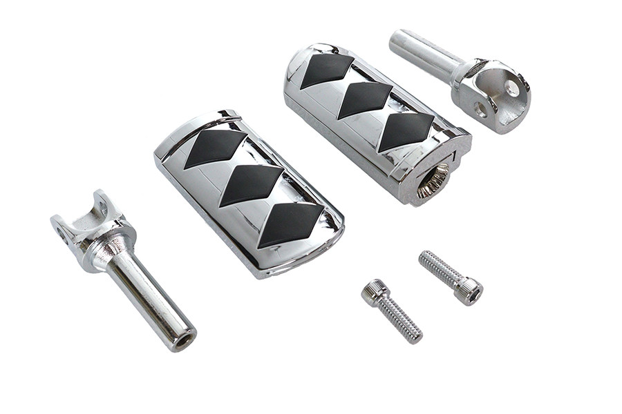 Wyatt Gatling #08518F - Diamond Style Adjustable Footpeg Set