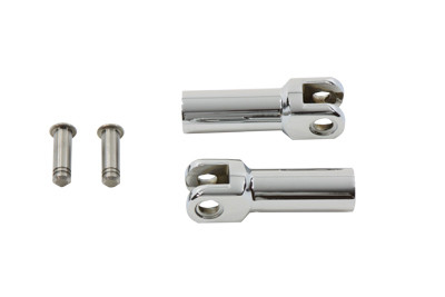 V-Twin #51039-05 - Footpeg Support Extension Kit Chrome