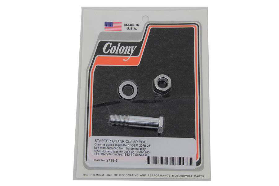 Colony - Kick Starter Crank Clamp Bolt