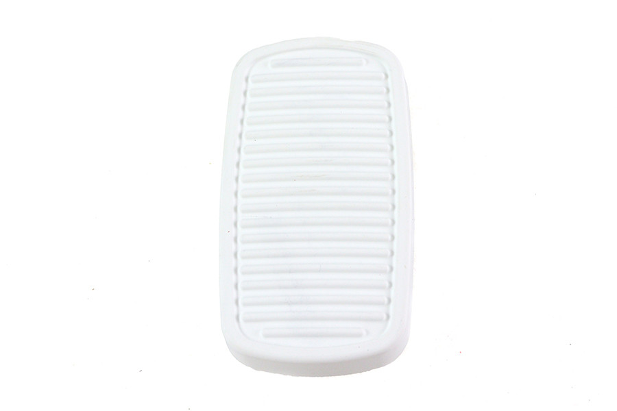 V-Twin #78752W - White Brake Pedal Rubber