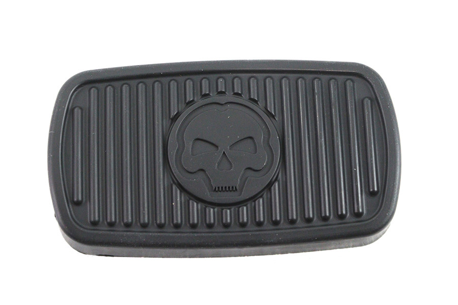 V-Twin #78752S - Black Brake Pedal Skull Design