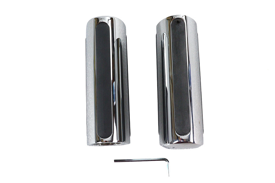 Wyatt Gatling #17-0563 - Chrome Delta Style Grip Set