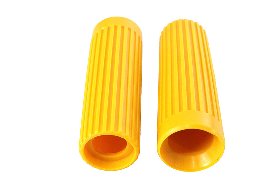 V-Twin - Replica Rib Style Grip Set Yellow