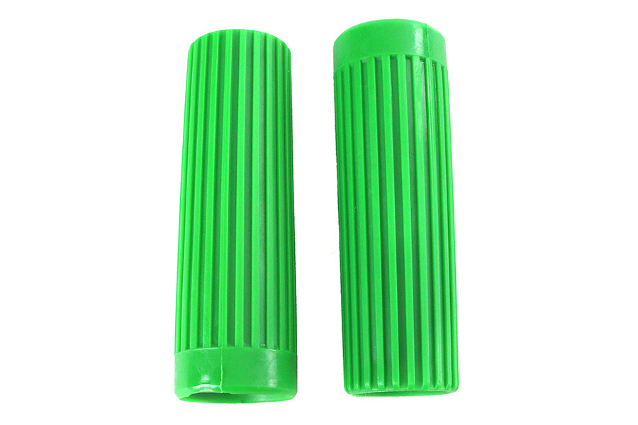 V-Twin - Replica Rib Style Grip Set Green