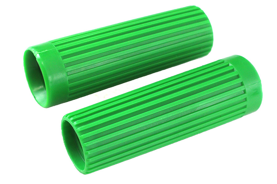 V-Twin - Replica Rib Style Grip Set Green