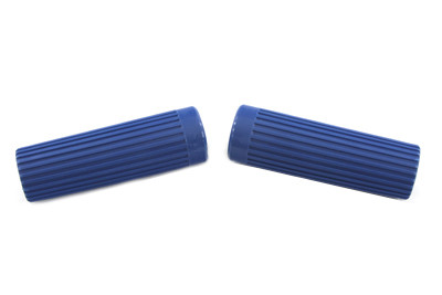 V-Twin - Blue Grip Set Original Rib Style