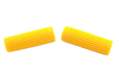 V-Twin - Yellow Grip Set Original Rib Style