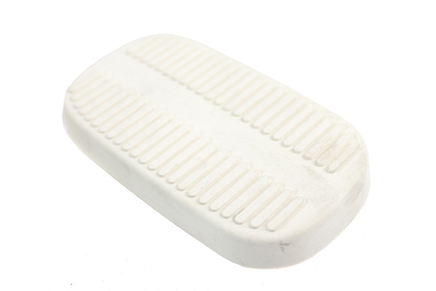 V-Twin #75680W - White Brake Pedal Pad