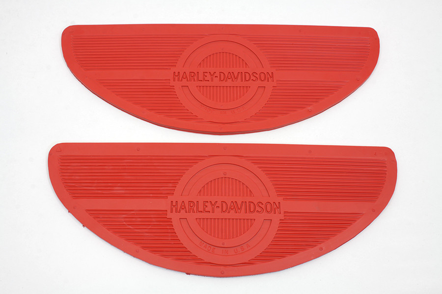 V-Twin - Red Oval Footbaord Set
