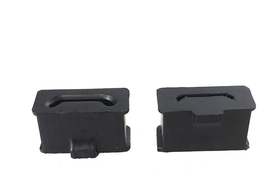 V-Twin #20193 - Muffler Mount Set Black Rubber