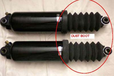 V-Twin #63401 - Rear Shock Dust Boot Set Only