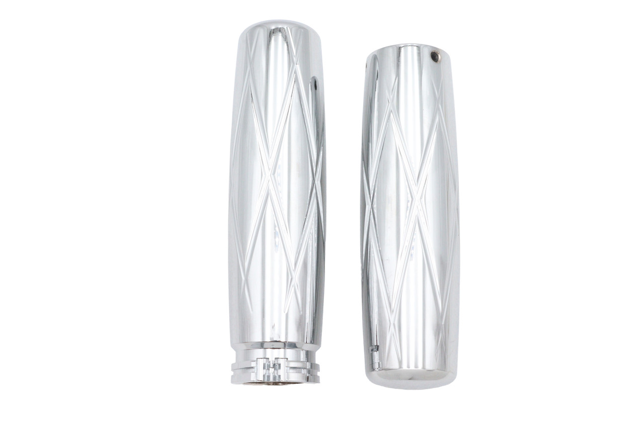 V-Twin - Billet Diamond Style Grip Set