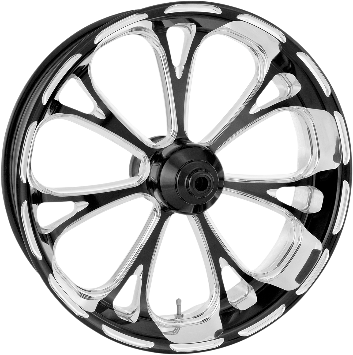 Performance Machine  #1204-7106P-VIRAJ-BMP - Wheel - Virtue - Front - Dual Disc/with ABS - Platinum Cut - 21x3.5 - '08+ FLD
