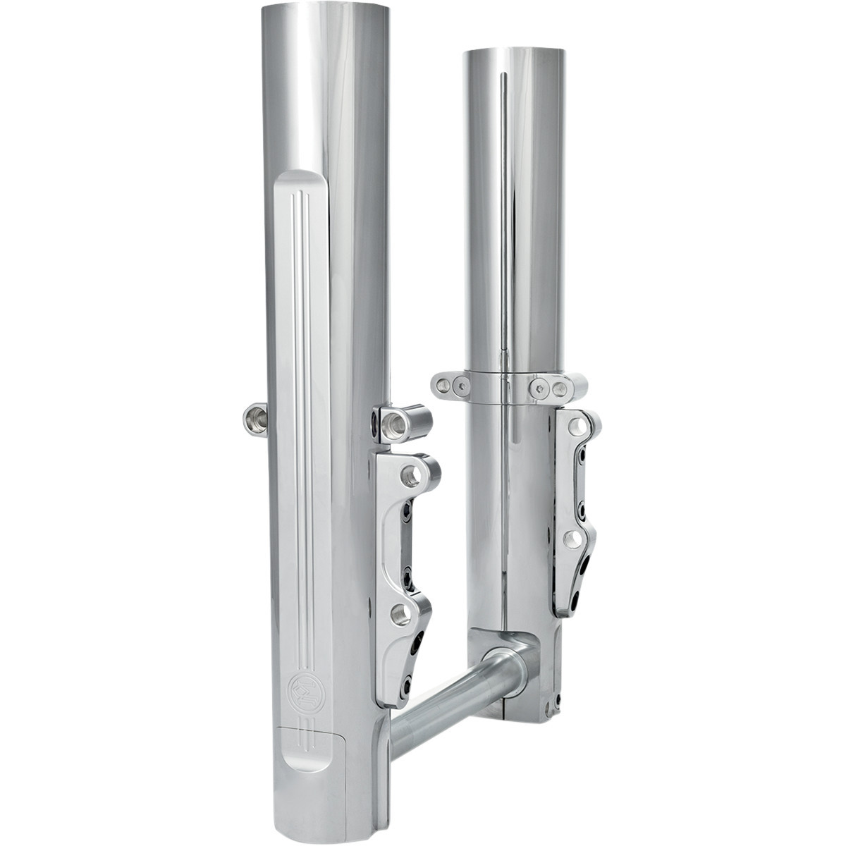 Performance Machine (PM) #0208-2056-CH - Fork Leg Kit - Chrome - Lower - Dual Disc - '08-'13