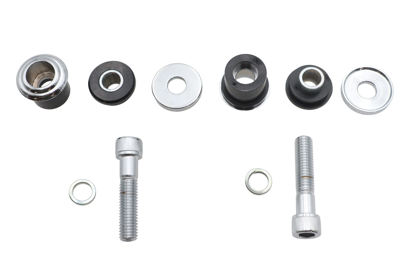 V-Twin - Flush Mount Handlebar Damper Kit Chrome