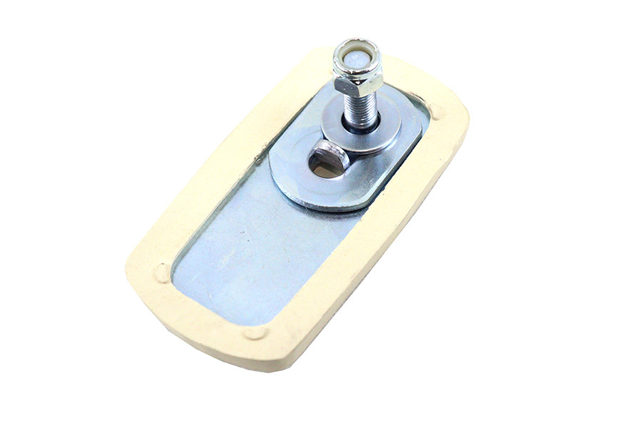 V-Twin #71120W - White FLH Brake Pedal Rubber Kit