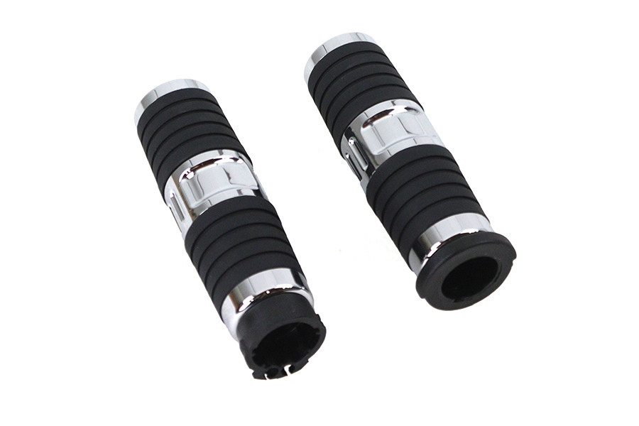 V-Twin #78497 - Hand Grip Set Chrome