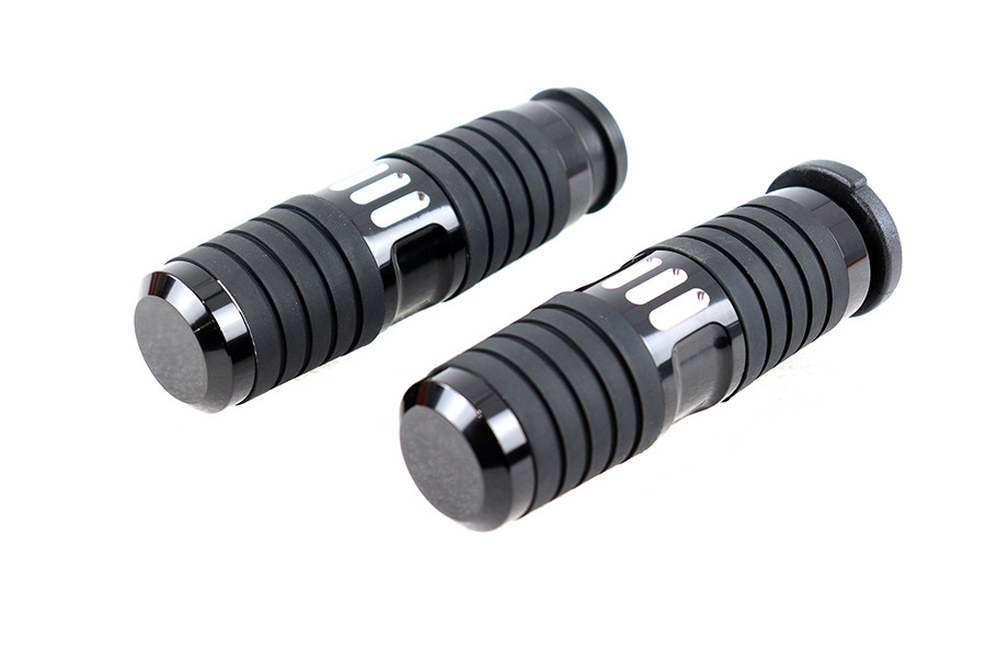 V-Twin #78497B - Hand Grip Set Black
