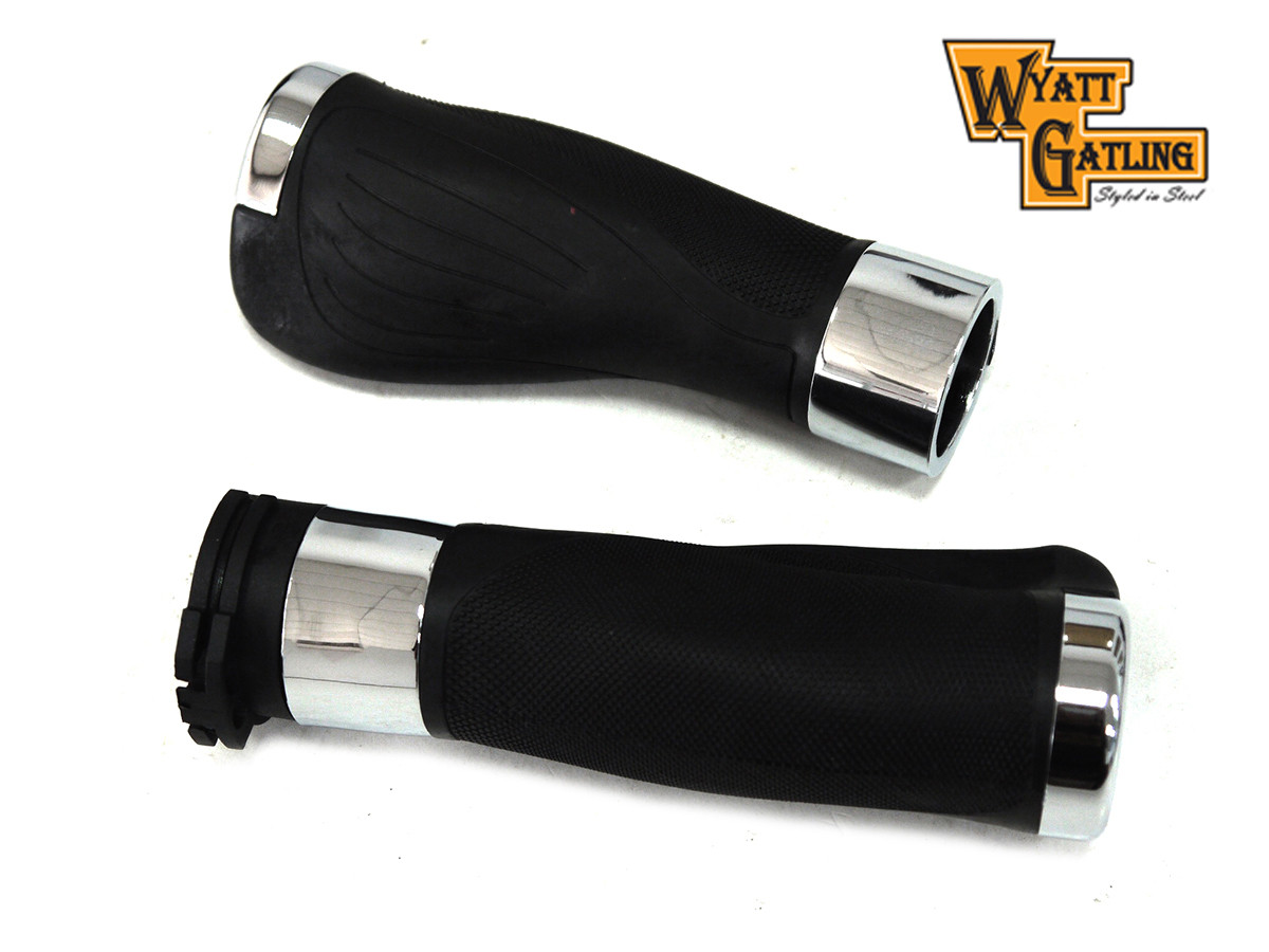 V-Twin #74391 - Wyatt Gatling Donkey Style Handlebar Grip Set