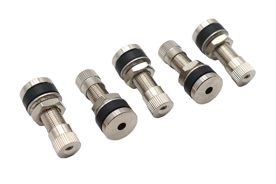 V-Twin #99-6210-5 - Tubeless Tire Valve For Mag Style Rims Chrome