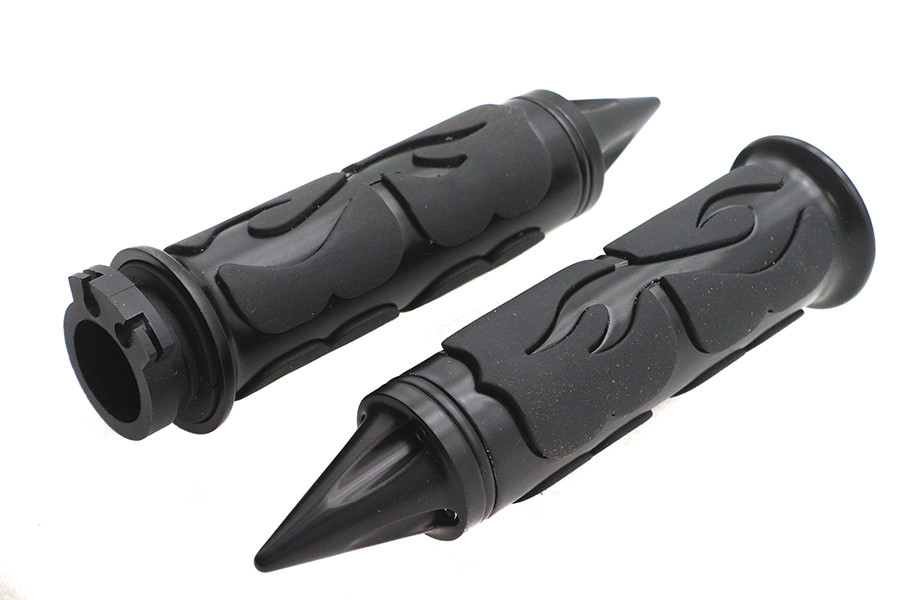 Ultima #35-205 - Ultima Spiked Flame Grip Set Black