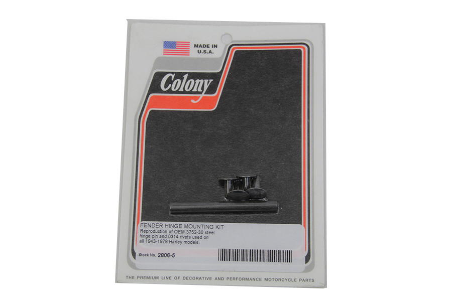 Colony - Rear Fender Hinge Pin and Rivet Kit