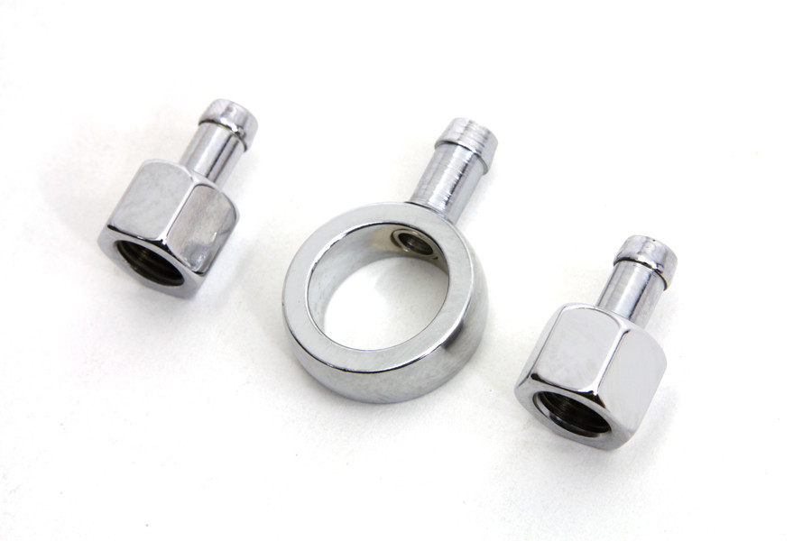 Colony - Chrome Gas Tank Fitting Kit