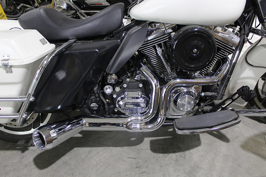 V-Twin #9094 - FLT Offset Megaphone 2:1 1-3/4 inch Exhaust Chrome with Chro