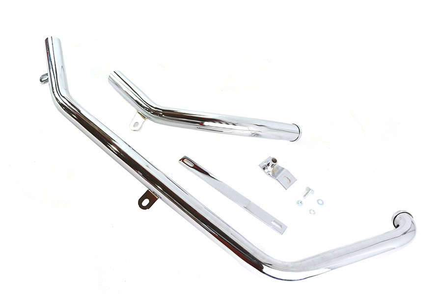 Paughco #716B2 - Exhaust Header Set Chrome