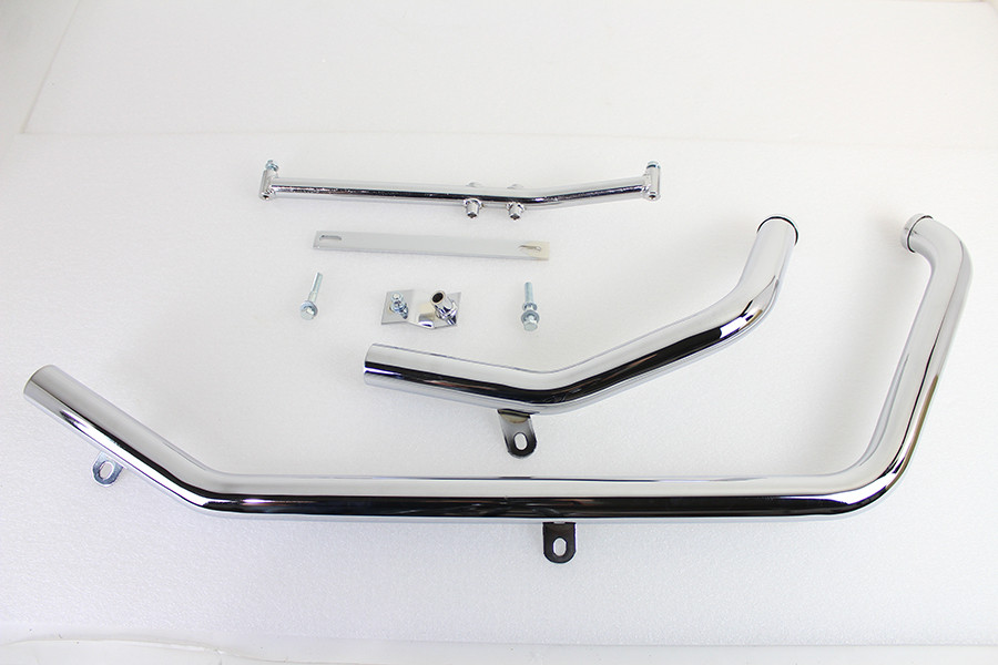 Paughco #716B2B - Exhaust Header Set Chrome