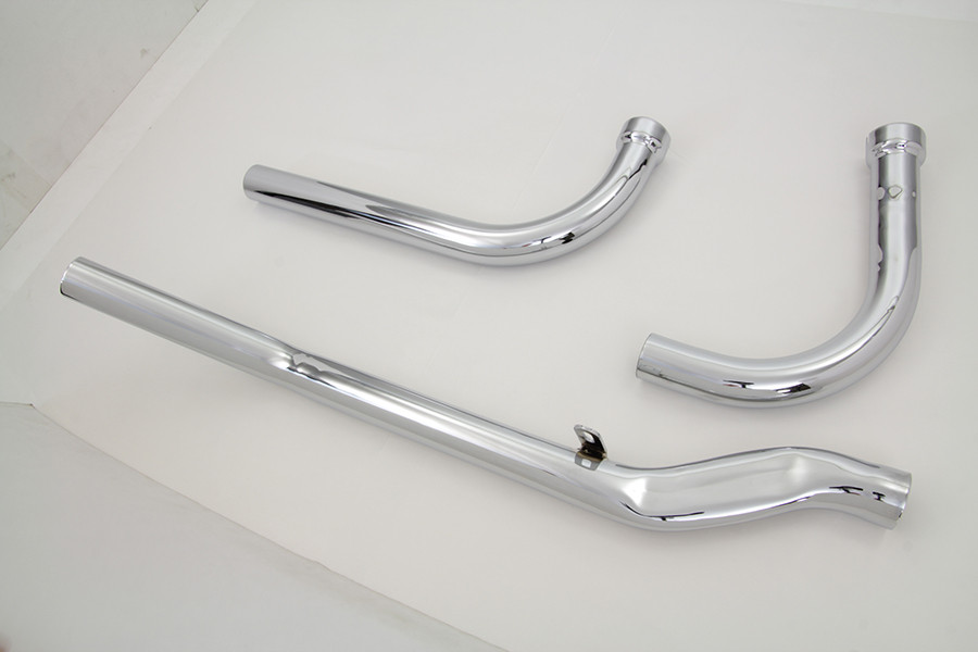 Paughco #715B - Panhead Upsweep Exhaust Header Set