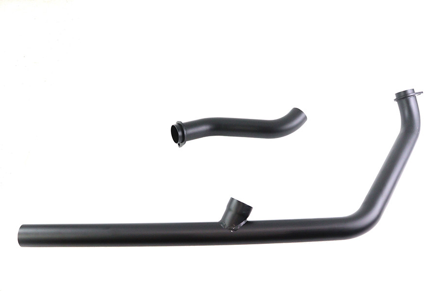 V-Twin #29-0147 *UPDATE - Kick or Electric Exhaust Header Kit Black