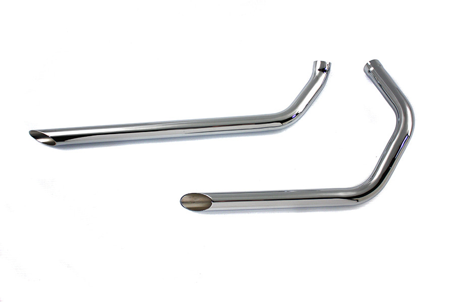 Paughco #719D34 - Exhaust Drag Pipe Set Slash Cut