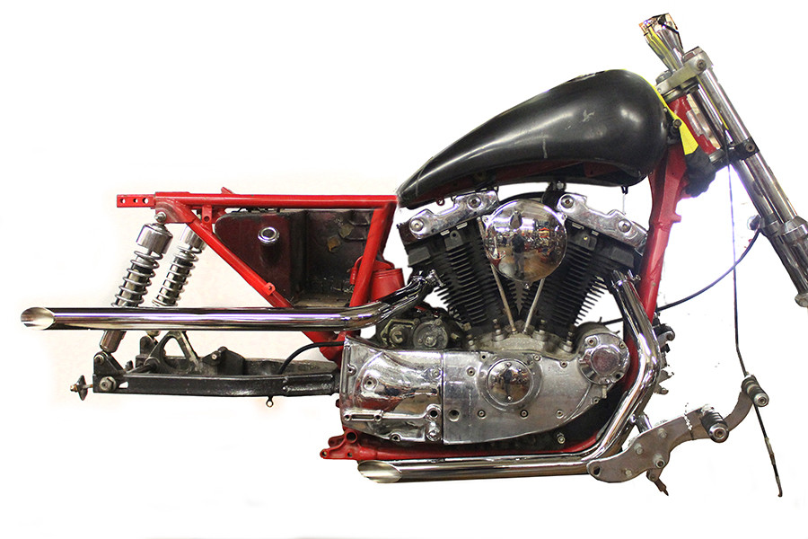 Paughco #719D34 - Exhaust Drag Pipe Set Slash Cut