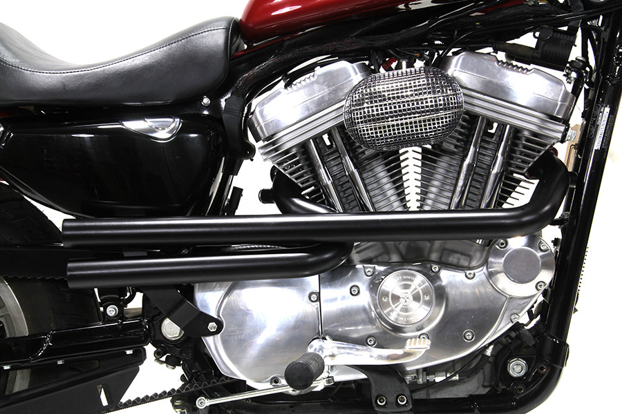 V-Twin #78186B - XL Shotgun Exhaust Drag Pipe Set Black
