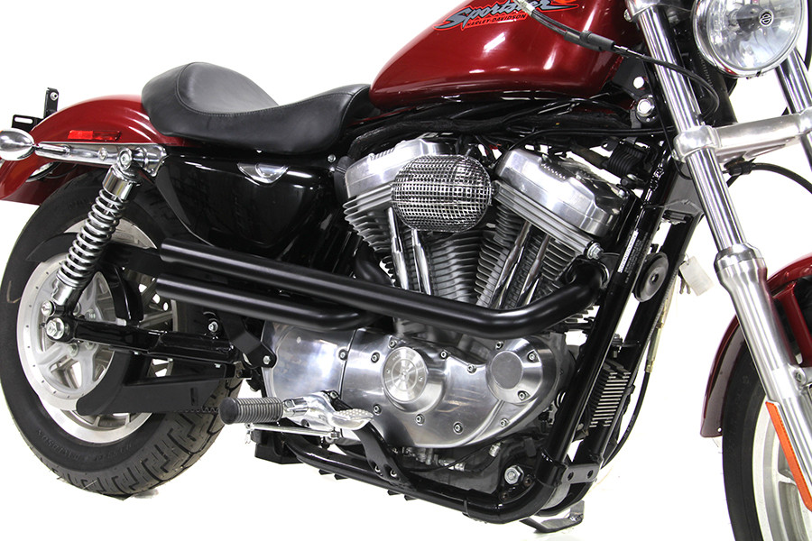 V-Twin #78186B - XL Shotgun Exhaust Drag Pipe Set Black