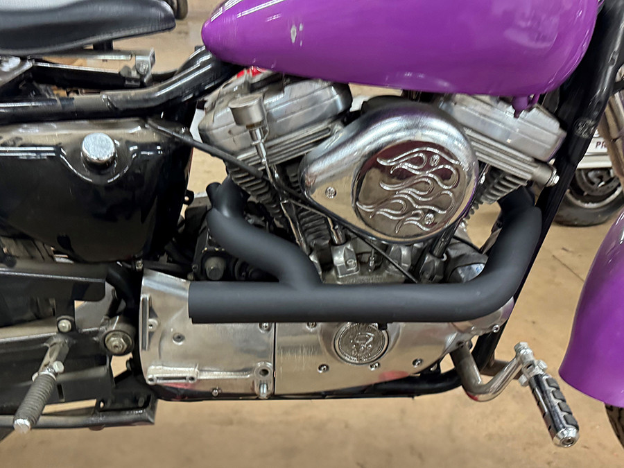 V-Twin #78113B - 2:1 Siamese Exhaust Header Set Black