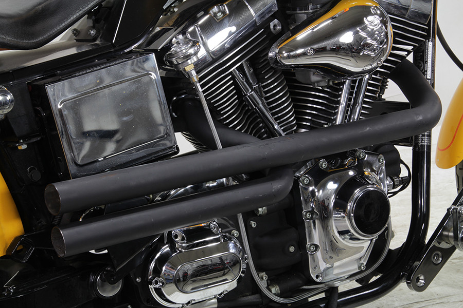 V-Twin - Exhaust Drag Pipe Set Black Shotgun Style