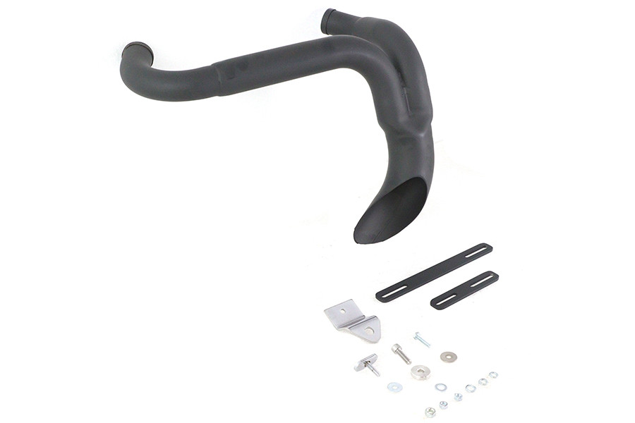 V-Twin #8824 - XL Flame Thrower Header Set Black