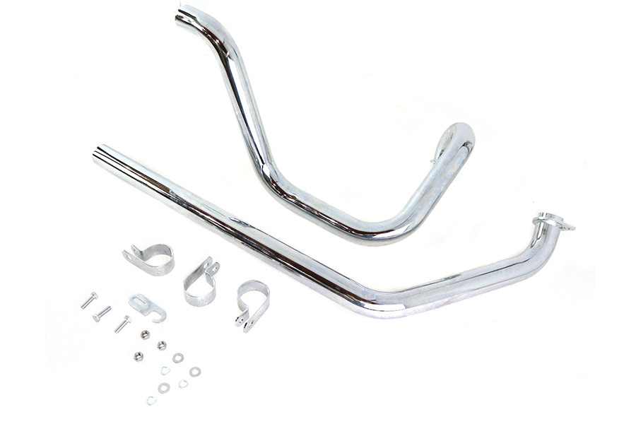 V-Twin - True Dual Exhaust Header Pipe Set