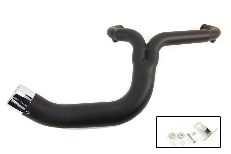 V-Twin - Factory Sample FLT 2:1 Lake Style Exhaust System Black