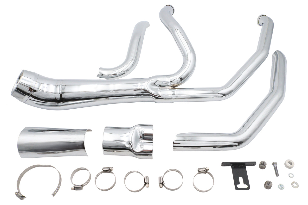 V-Twin - Factory Sample Cyclone 1-3/4 inch 2 into 1 Exhaust Header Se